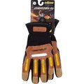Pip PIP Maximum Safety Journeyman KV, Professional Workman's Glove, Brown, M, 1 Pair 120-4100/M
